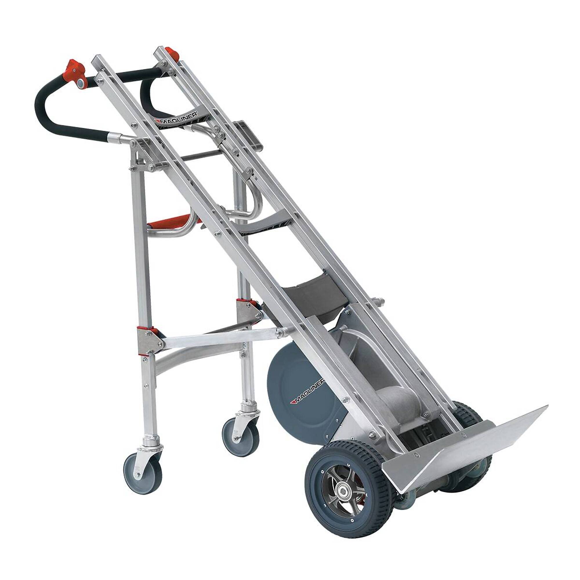 Heavy Duty Powered Stair Climbing Hand Truck with 4th Wheel Attachment and Universal Handle - Model HD 360